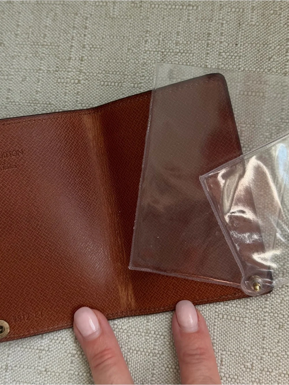 Vintage Louis Vuitton Monogram Porte Cartes Pression 1989